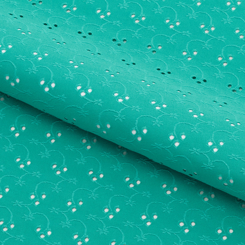 Eyelet Polyester Spandex Jacquard | Blue Moon Fabrics