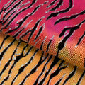 Serengeti Foil Glittered Flocked Stretch Spandex | Blue Moon Fabrics