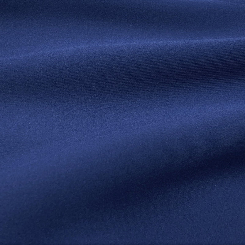 A ruffled sample of Antimicrobial Neoprene in the color navy.