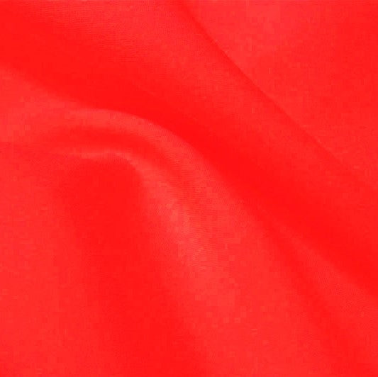 A flat sample of flexfilt recycled polyester spandex in the color vivid glow.