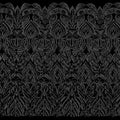 A flat sample of maya stretch mesh sequin in the color black with a black sequin panel.