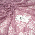 Detailed shot of Meghan Stretch Lace in color Mauve.