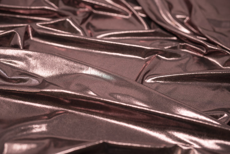 Detailed shot of Mercury Titanium Foiled Spandex in Black/Pink.