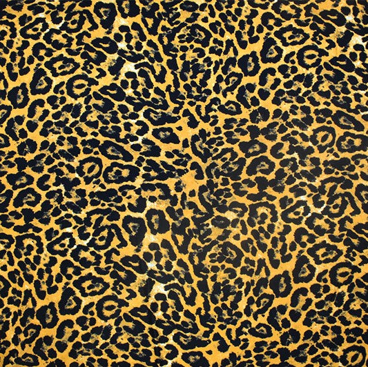 A flat sample of Catty Printed Spandex.