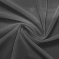 A swirled piece of nylon spandex power mesh in the color slate gray.