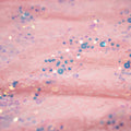 Detailed shot of Precious Stretch Lace Sequin in color Petal Pink Iridescent.