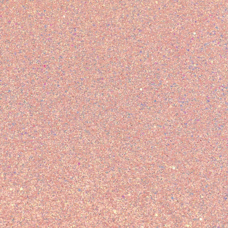 A flat sample of Stardust Chunky Glitter on Twill in the color Blush