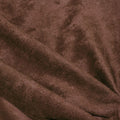 A sample of Double Sided Stretch Faux Suede in the color  Chocolate Brown