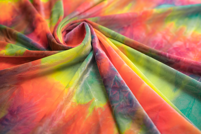 Tie Dye Spandex Fabric | Blue Moon Fabrics 
