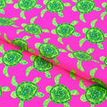 Lucid Aquatic Turtles Printed Spandex Fabric | Blue Moon Fabrics