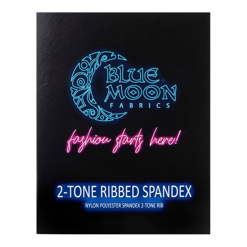 Two Tone Rib Nylon Polyester Spandex Color Card | Blue Moon Fabrics