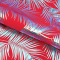 Electric Palm Foil Printed Spandex Fabric | Blue Moon Fabrics