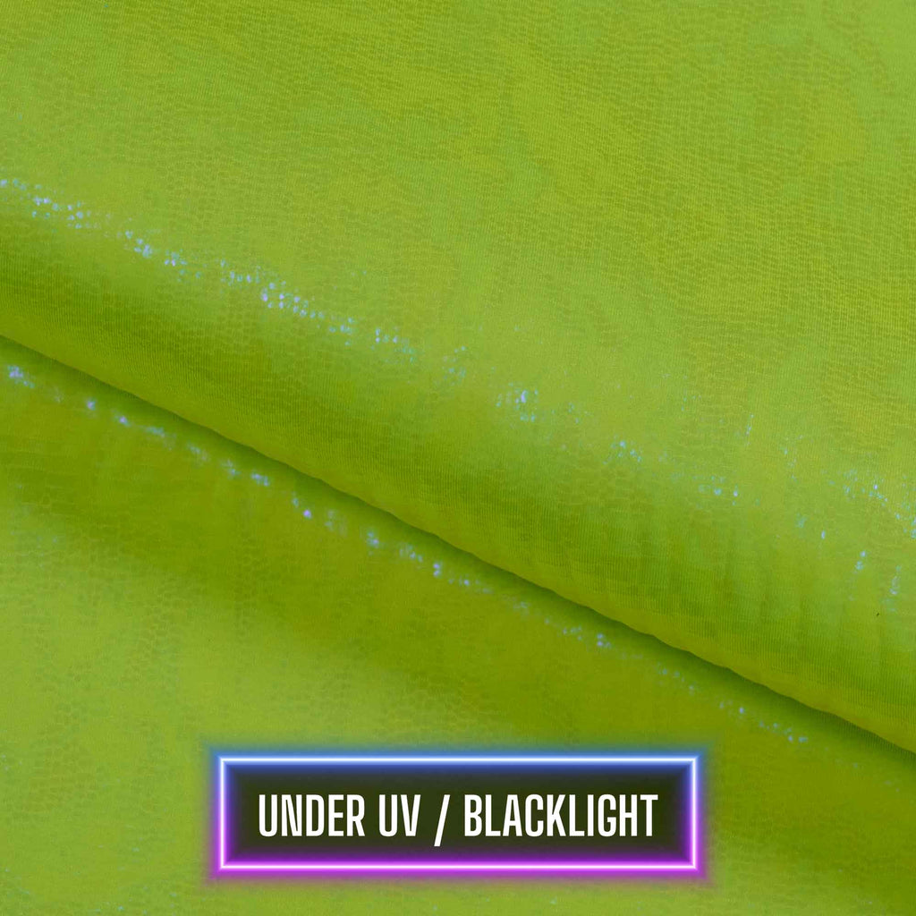 Oil Slick Python Hologram Spandex Fabric | Blue Moon Fabrics