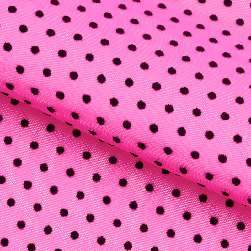 Mini Polka Dot Pattern Small Hole Sheer Stretch Nylon Spandex Mesh Fabric
