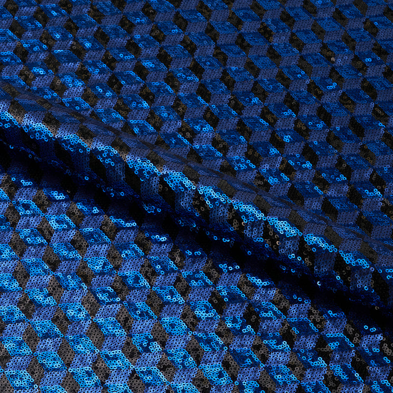 Qburtz Mesh Sequin Fabric | Blue Moon Fabrics