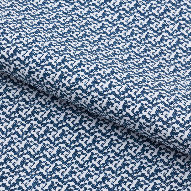 Tetris Blocks Printed On Recycled Spandex Fabric | Blue Moon Fabrics