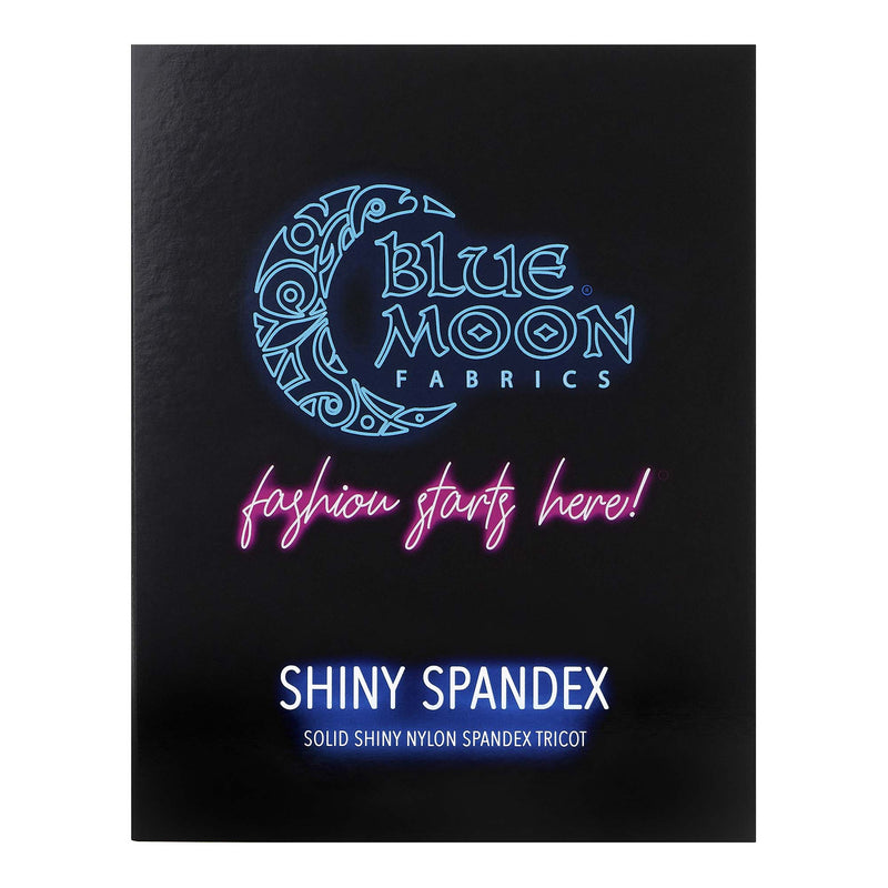 A Color Card consisting swatches of  Shiny Nylon Spandex Fabric.