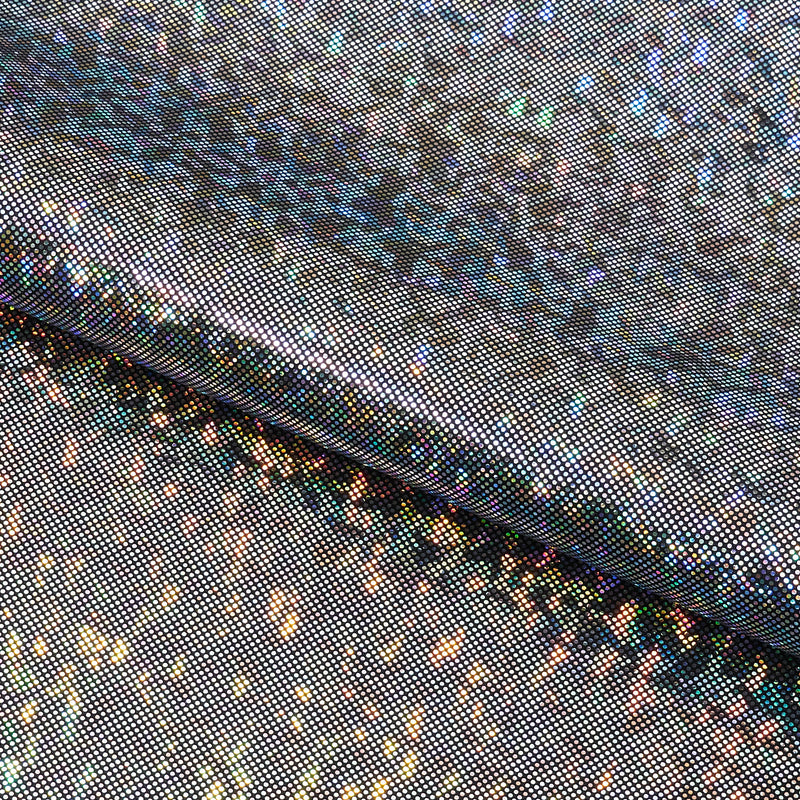 Shattered Glass Foiled Spandex Fabric