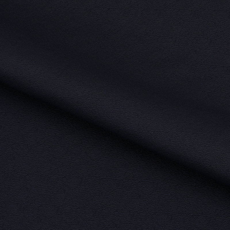 A textured piece of Scrunch Textured Recycled Nylon Spandex Fabric in color Black.