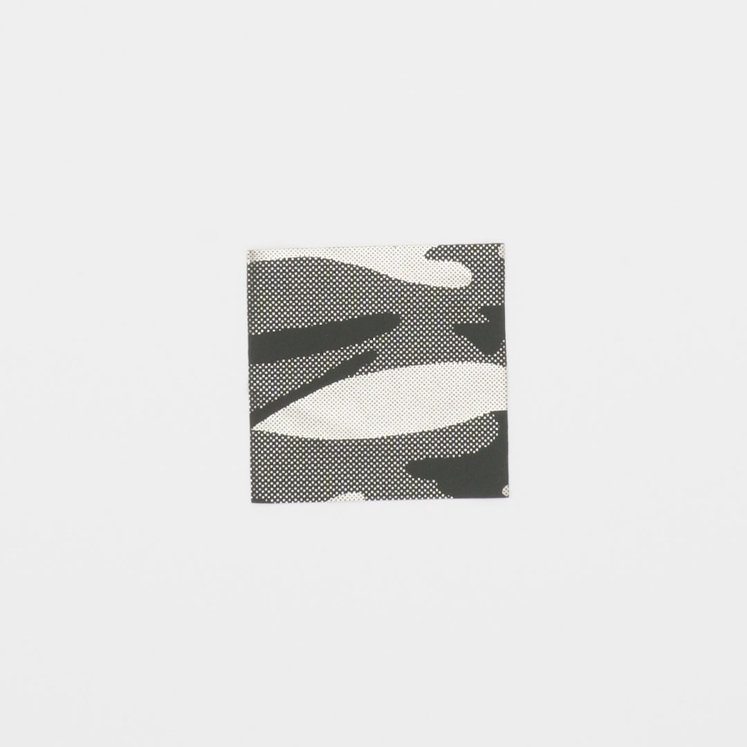 Close-up video of Nugi Foil Printed Spandex Fabric showcasing its looks and ability to stretch as a fabric.
