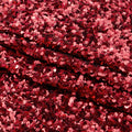 A sample of Duchess Stretch Velvet Sequin in the color Burgundy