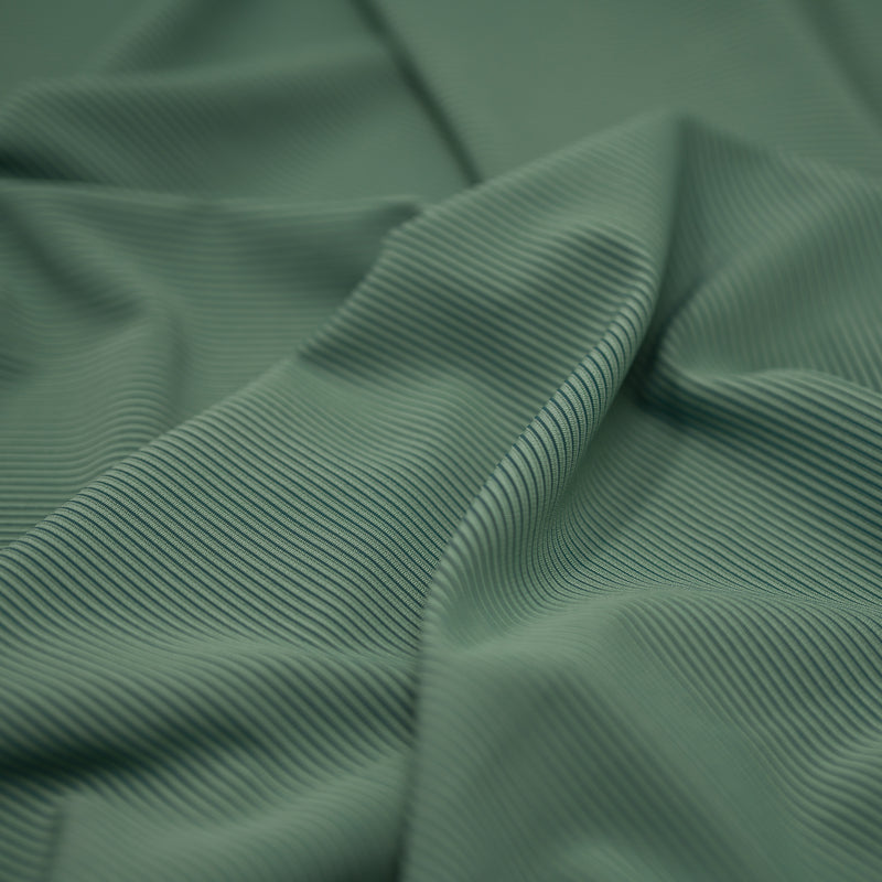 A sample of Two Tone Stretch Rib Knit Fabric in the color watermark