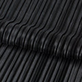 Detailed photograph of Titanium Pleated Polyester Fabric in the color black/black