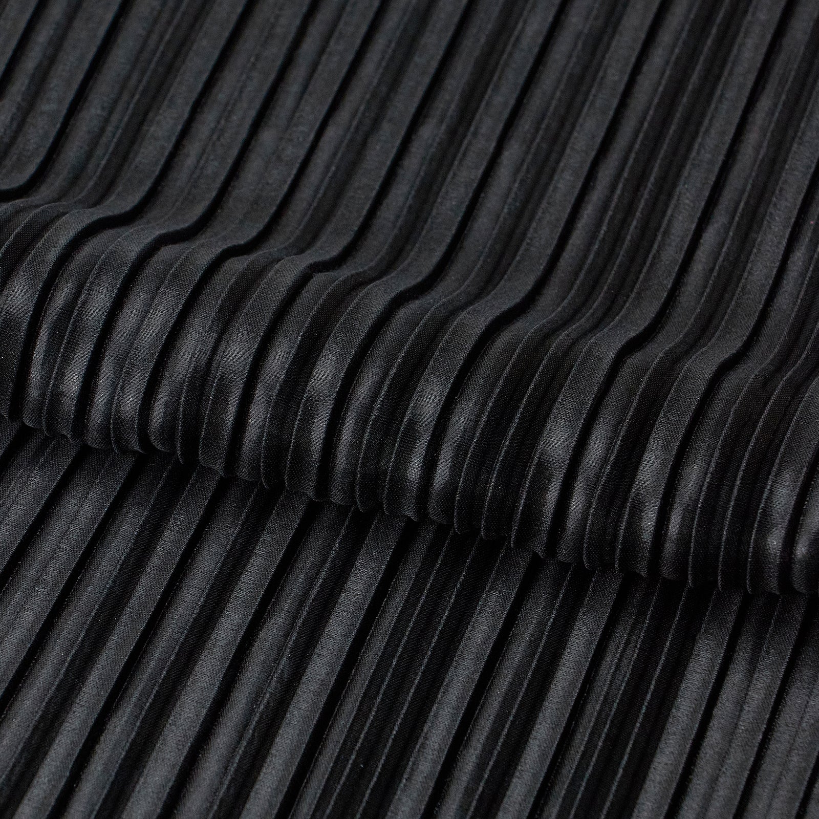 Titanium Pleated Polyester Fabric | Blue Moon Fabrics