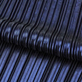Detailed photograph of Titanium Pleated Polyester Fabric in the color Black/Royal blue