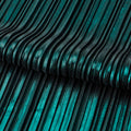 Detailed photograph of Titanium Pleated Polyester Fabric in the color Black/Green