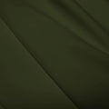 A flat sample of polyester lycra fabric in the color dusty olive.