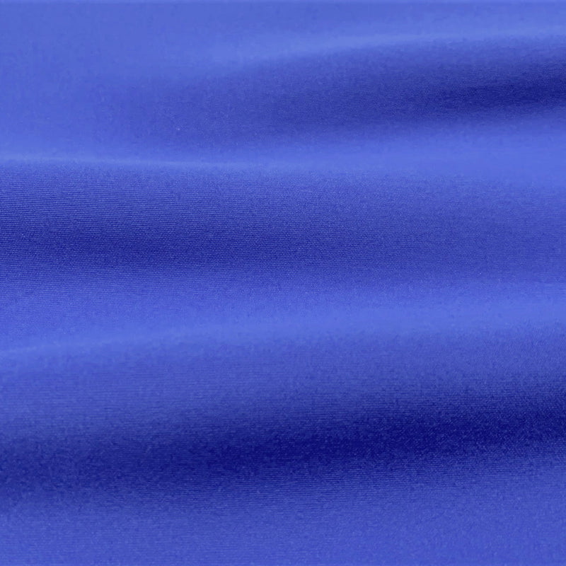 A ruffled sample of Antimicrobial Neoprene in the color royal.