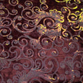 A flat sample of aria stretch velvet sequin in the color mauve-pearl.
