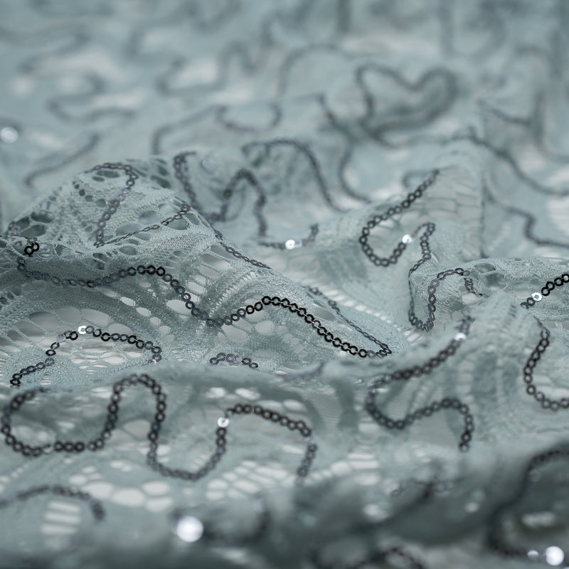 Ashley Stretch Lace Sequin | Blue Moon Fabrics