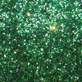 A flat sample of broadway stretch mesh sequin in the color kelly-silver.