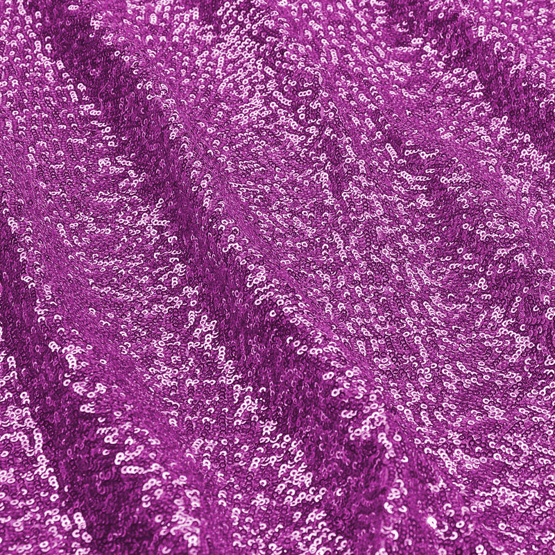 A flat sample of cosmic spandex sequin in the color lilac available at blue moon fabrics.