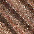 A flat sample of cosmic spandex sequin in the color mocha available at blue moon fabrics.