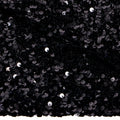 A sample of Duchess Stretch Velvet Sequin in the color black