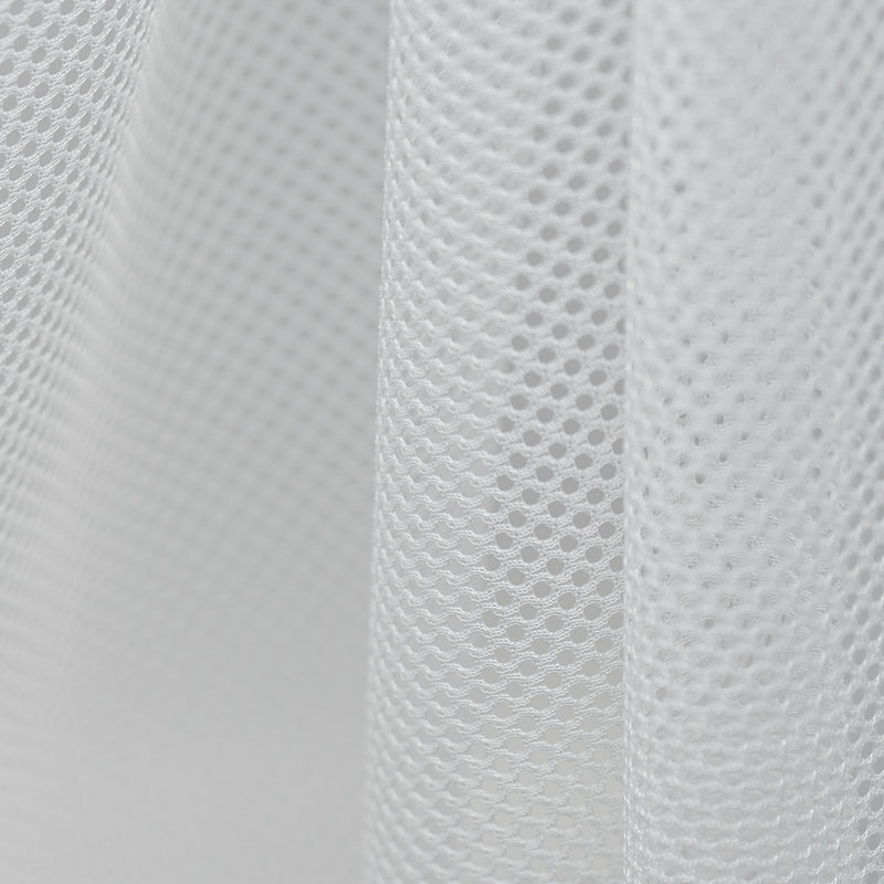 Detailed shot of Polyester Mesh Tricot Boardshort and Swim Trunk Lining in the color White