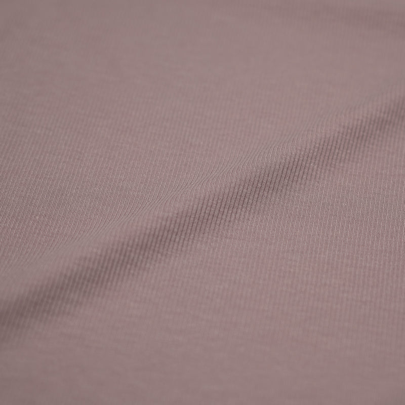 A sample of Embody Tencel Lyocell Spandex Rib Jersey in the color Plush