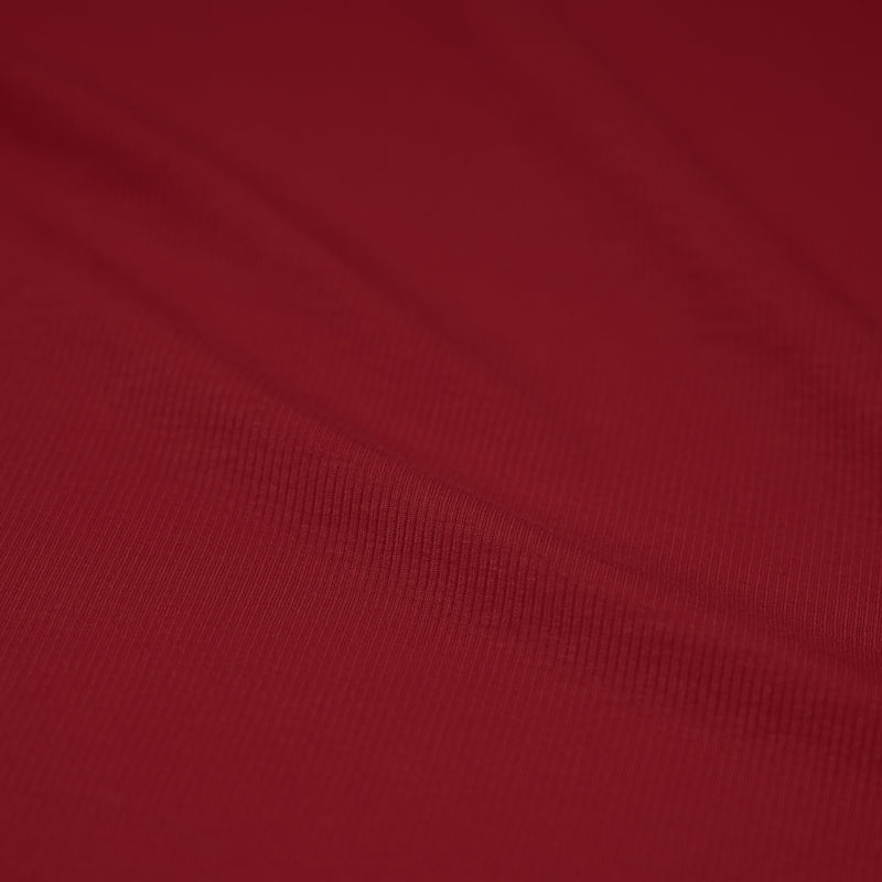 A sample of Embody Tencel Lyocell Spandex Rib Jersey in the color Red