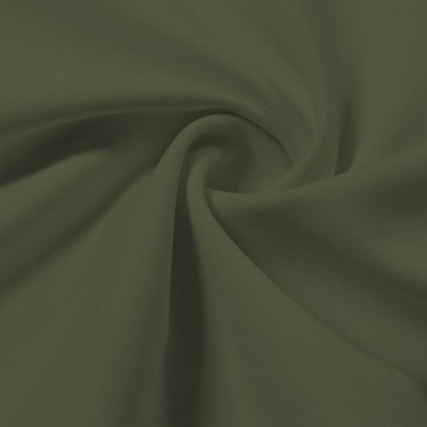 A swirled piece of Energize Activewear Nylon Spandex in the color dusty olive.