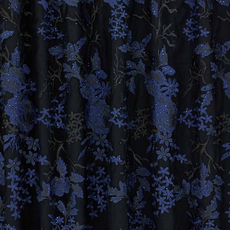 Eve Embroidered Mesh Fabric | Blue Moon Fabrics