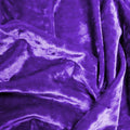 A crumpled pieces of Frozen Crushed Stretch Velvet in the color grape