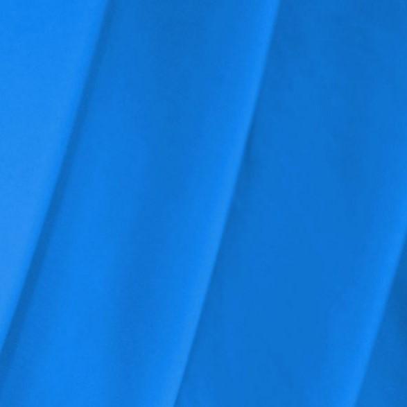 A flat sample of delite nylon spandex in the color turquoise.