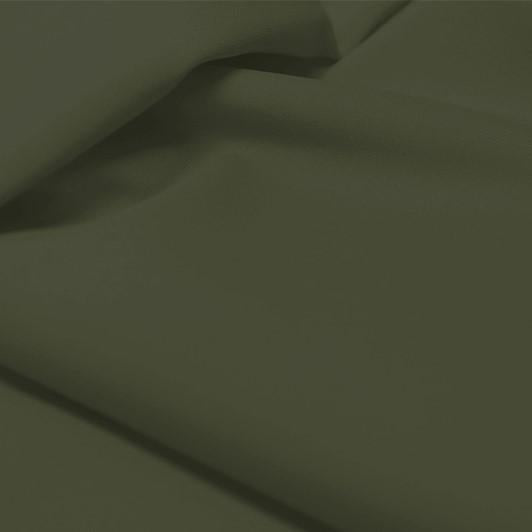 A flat sample of allure polyester spandex in the color deep olive.