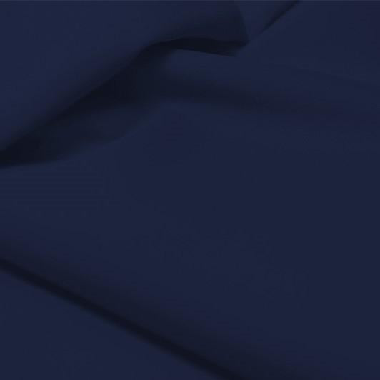 A flat sample of allure polyester spandex in the color navy.