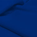 A flat sample of allure polyester spandex in the color royal.