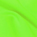 A flat sample of flexfilt recycled polyester spandex in the color electric lime.