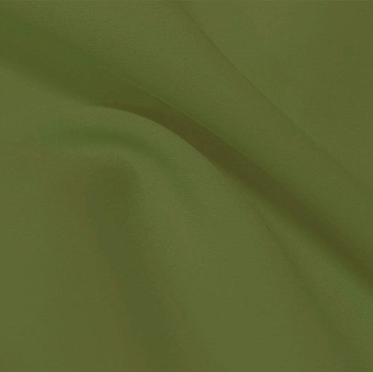 A flat sample of flexfilt recycled polyester spandex in the color wild sage.